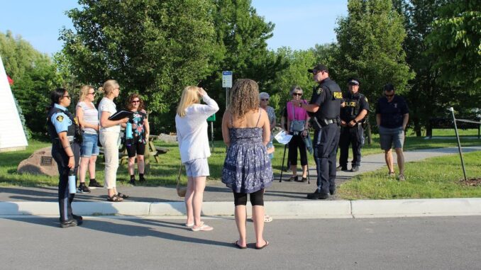 Safety & Crime Prevention Walk strolls through Kingsville’s waterfront area