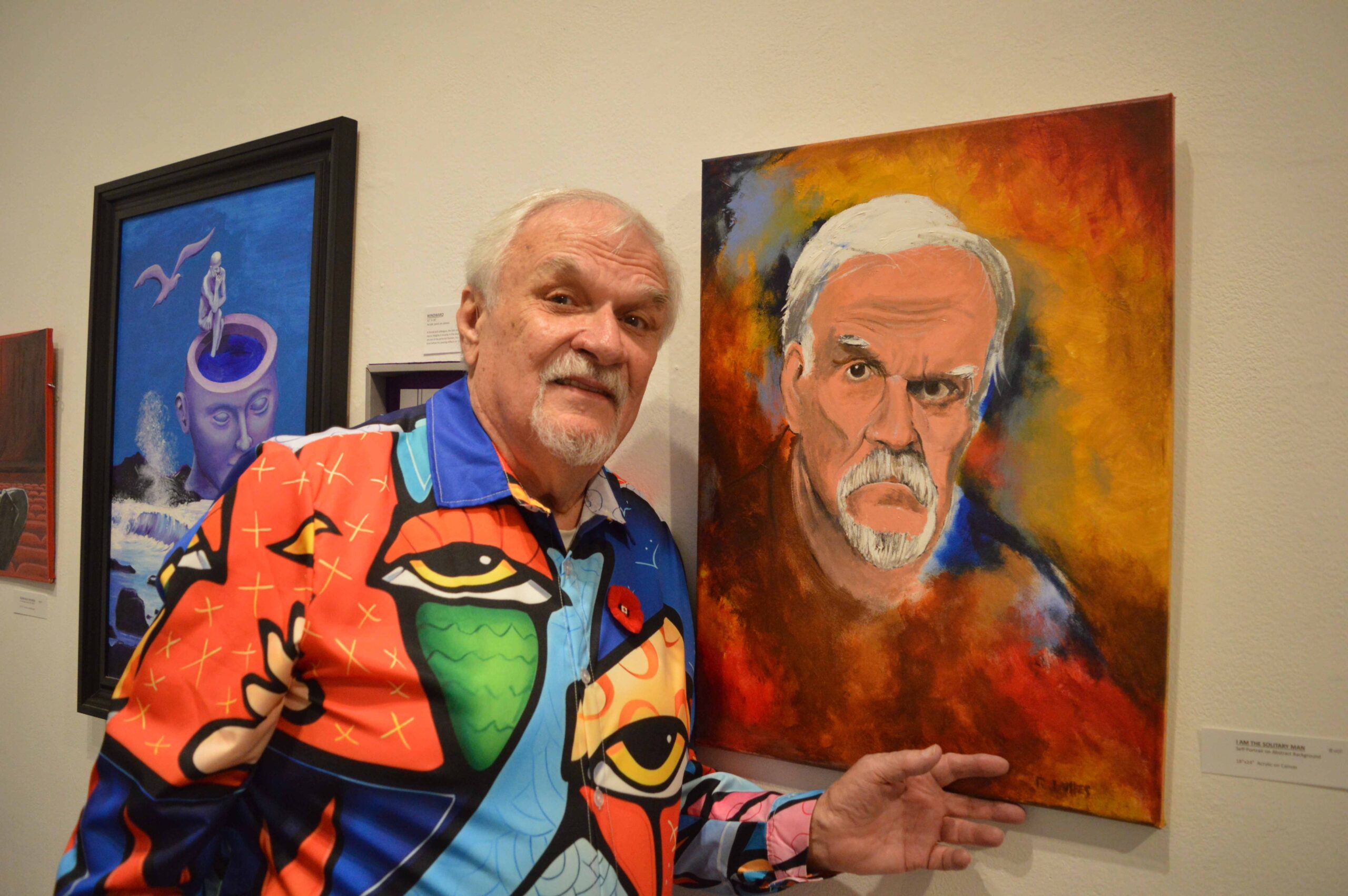 Roy James Exhibits ‘Solitary Man’ Series with Poetry at Mackenzie Hall