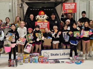 Skate LaSalle donate to Sparky’s Toy Drive