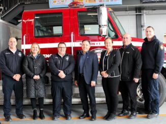 MPP Leardi delivers over 5K to five local fire departments for cancer prevention equipment